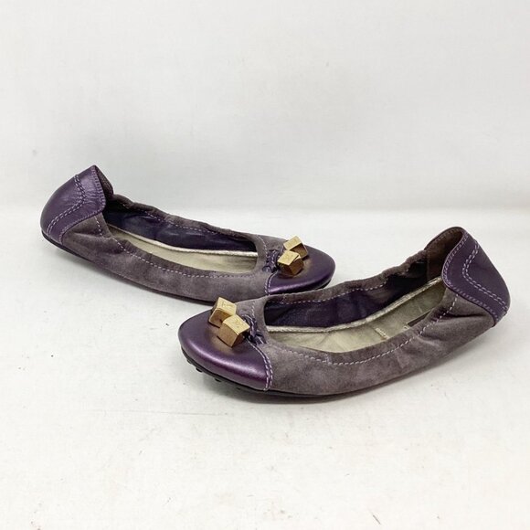 Louis Vuitton #LZQNBX Dice Scrunch Ballerina Flats Size 38.5 - Picture 1 of 8